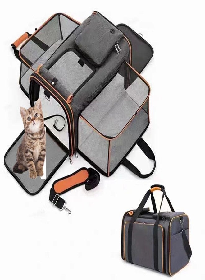 Glaceon Expandable Airline Approved Soft Side Pet Carrier, Expandable Pet Carrier, Breathable Dog Bag Transport Case for, Pet Carrier for Cats and Dogs with Straps - Image 1